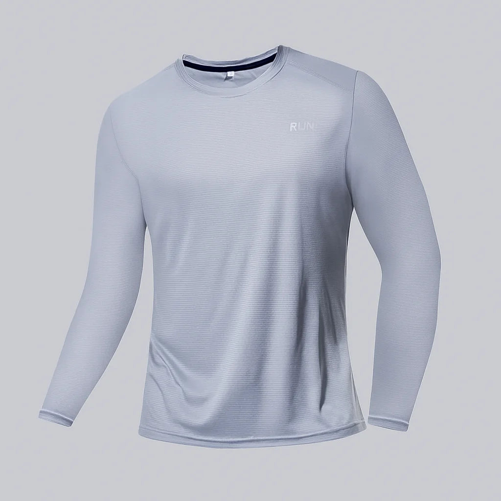 CAMISA POLIÉSTER CINZA