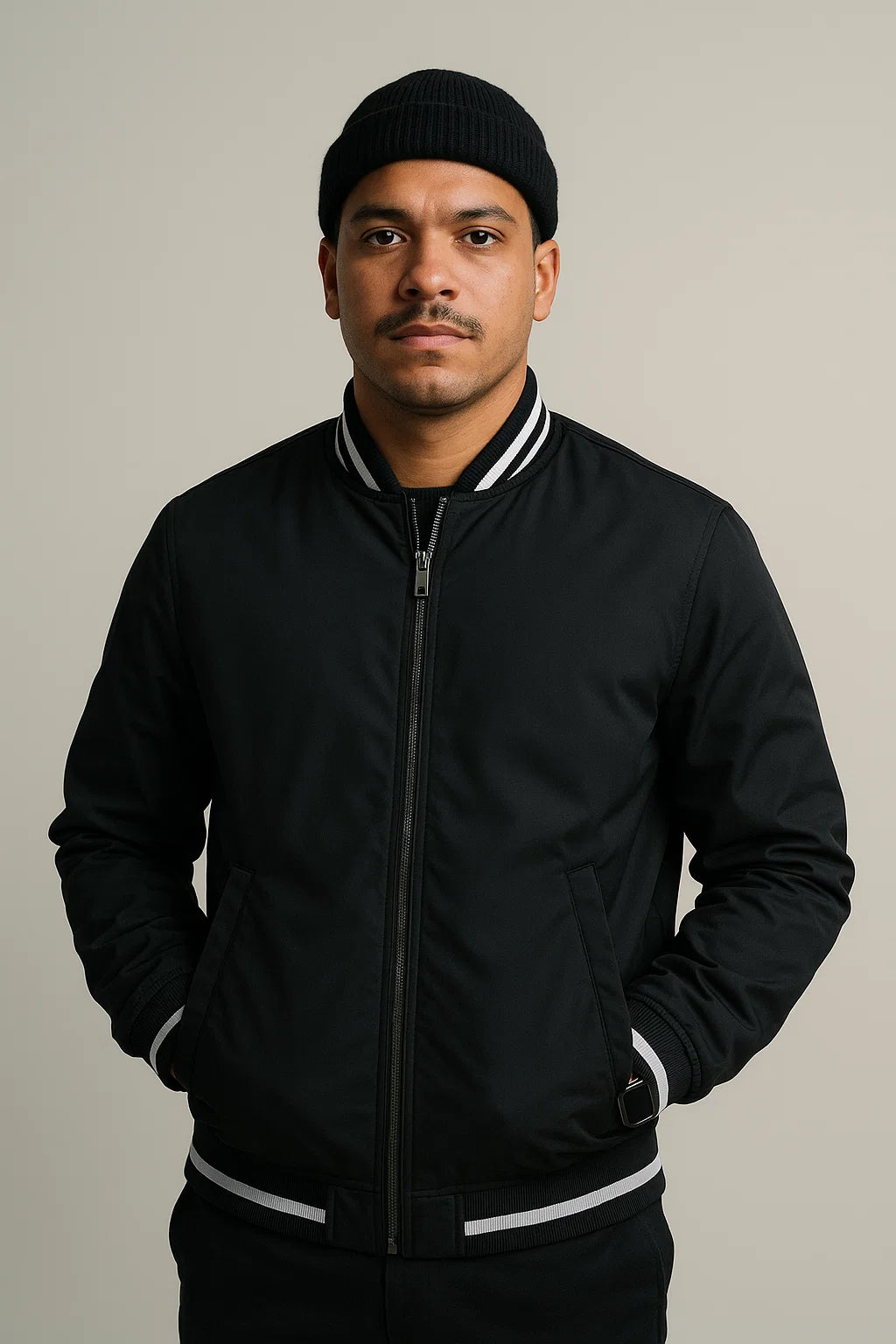 JAQUETA CORTA VENTO PRETA