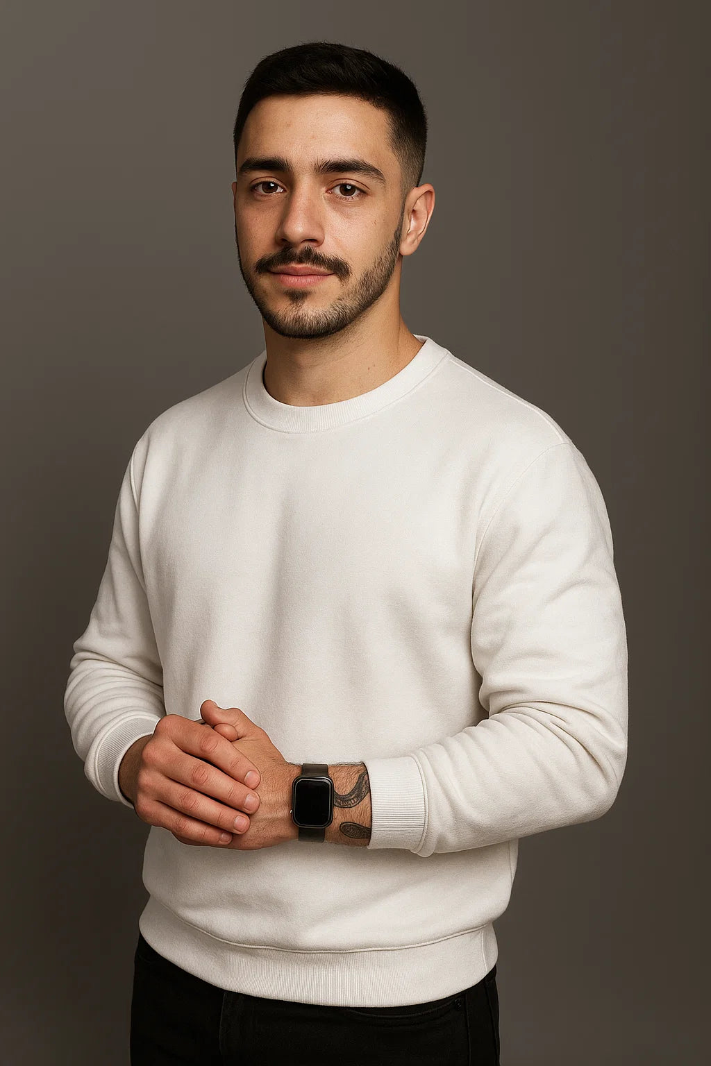 CASACO MOLETOM BRANCO