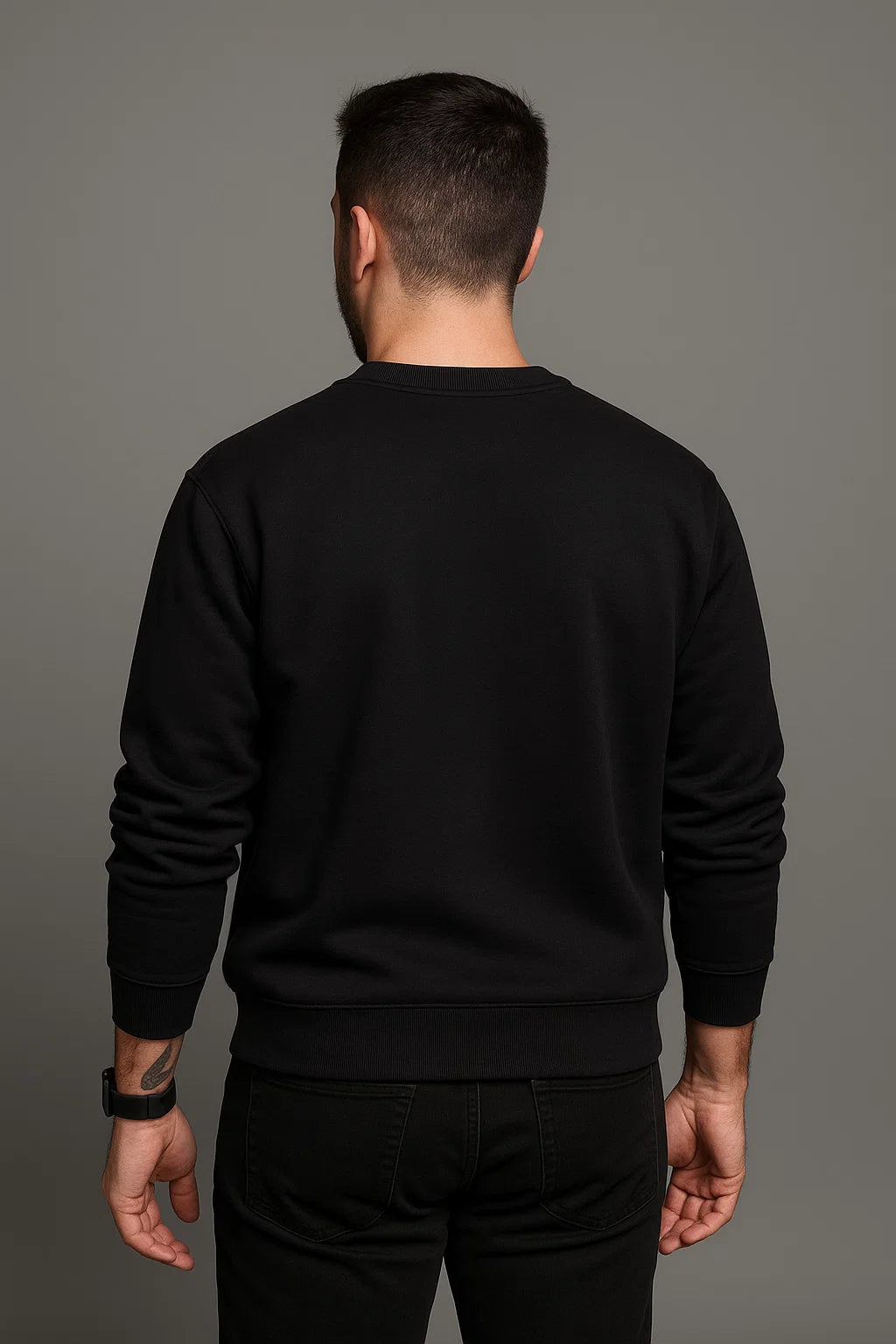 CASACO MOLETOM PRETO