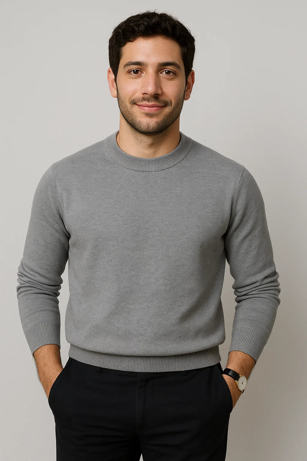 CASACO SUÉTER CINZA