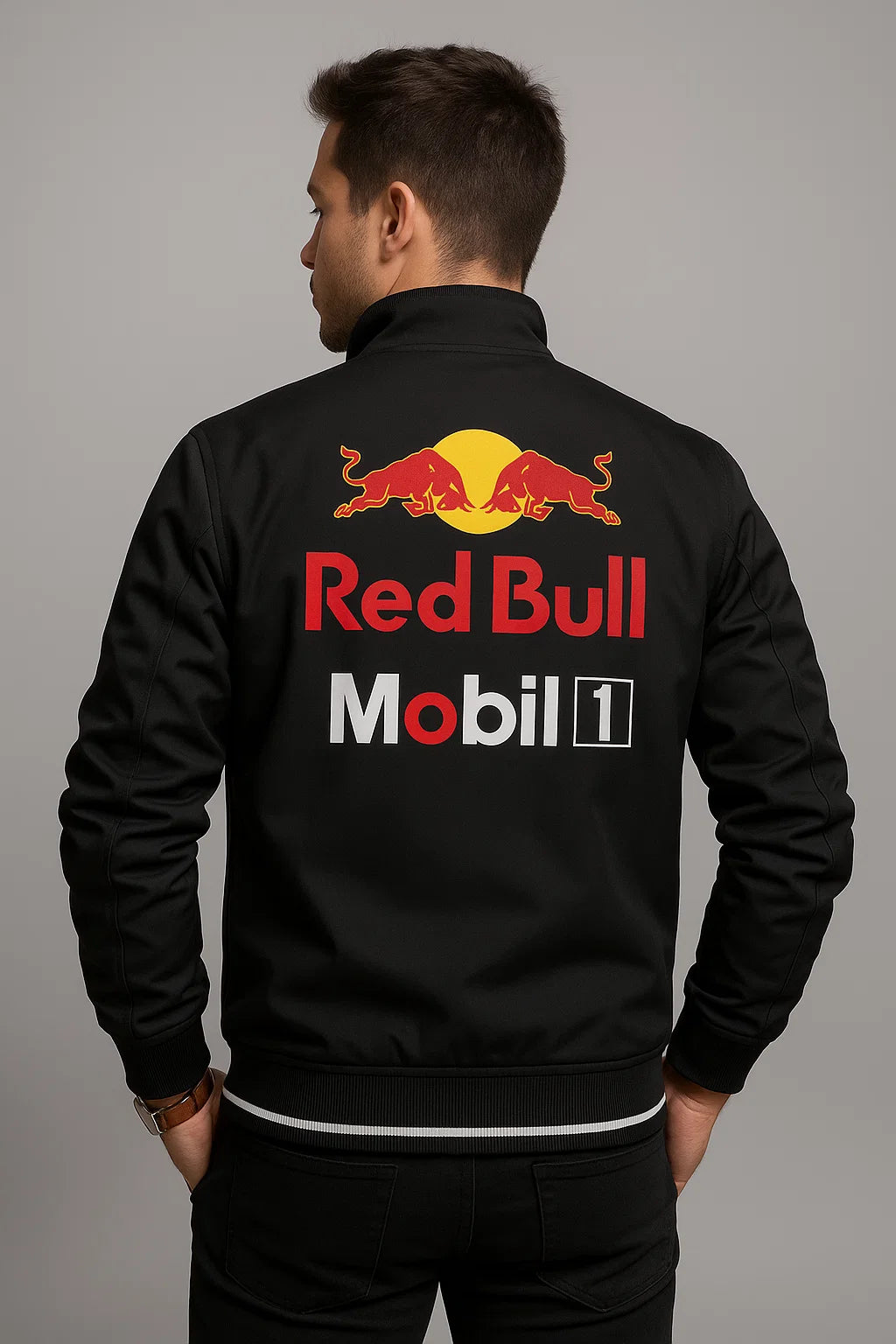 JAQUETA CORTA VENTO RED BULL PRETA