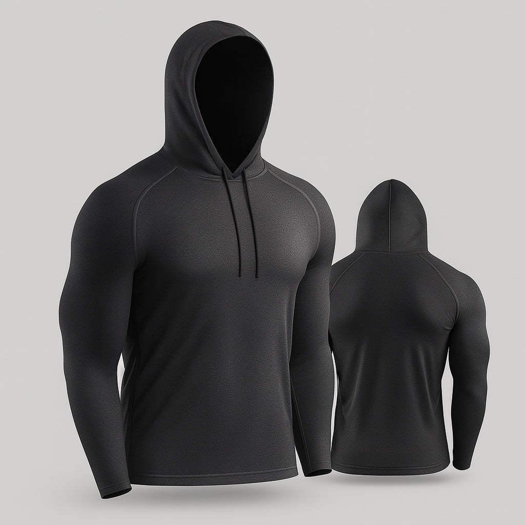 JAQUETA ESPORTIVA COM CAPUZ CINZA