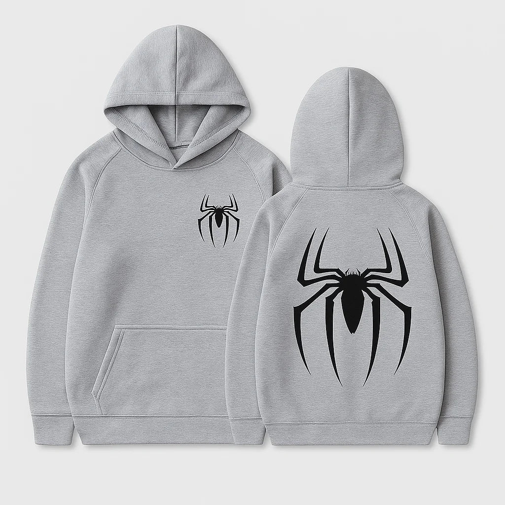 MOLETOM HOMEM-ARANHA CINZA