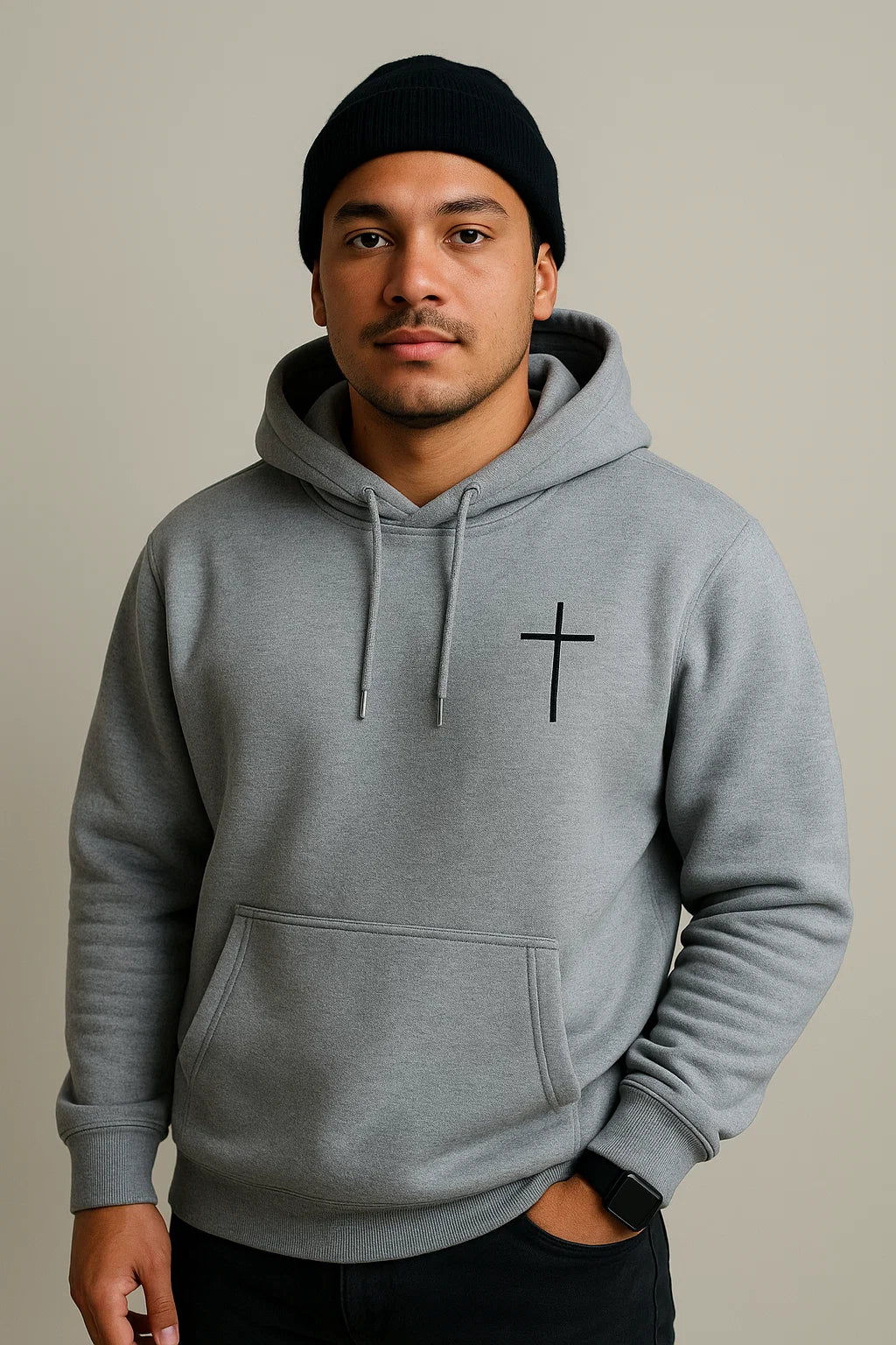 MOLETOM JESUS SAVES CINZA