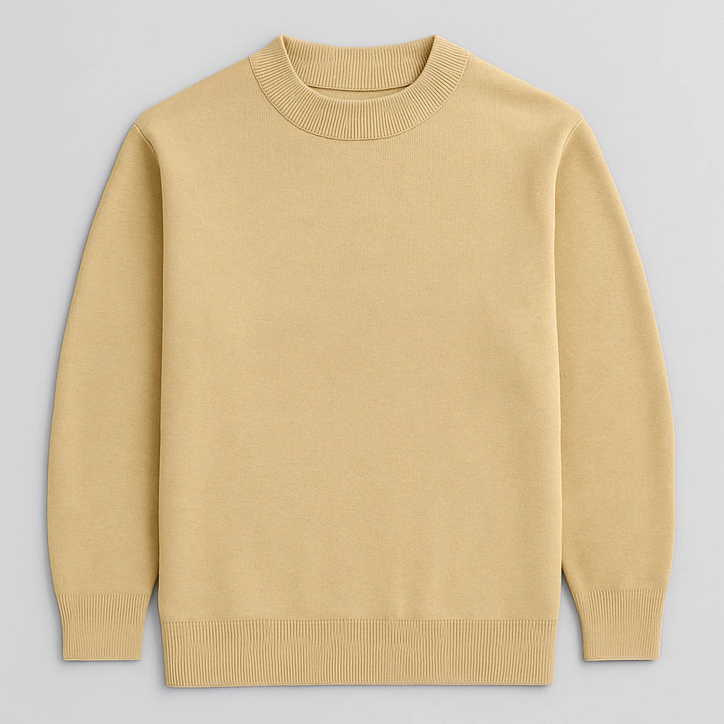 SUÉTER BEGE GOLA BAIXA