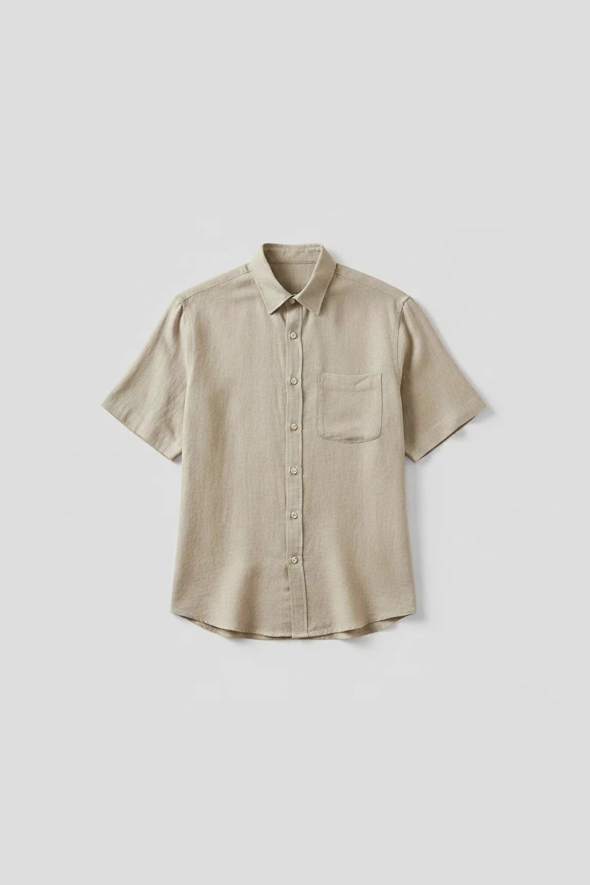 bege camisa linho
