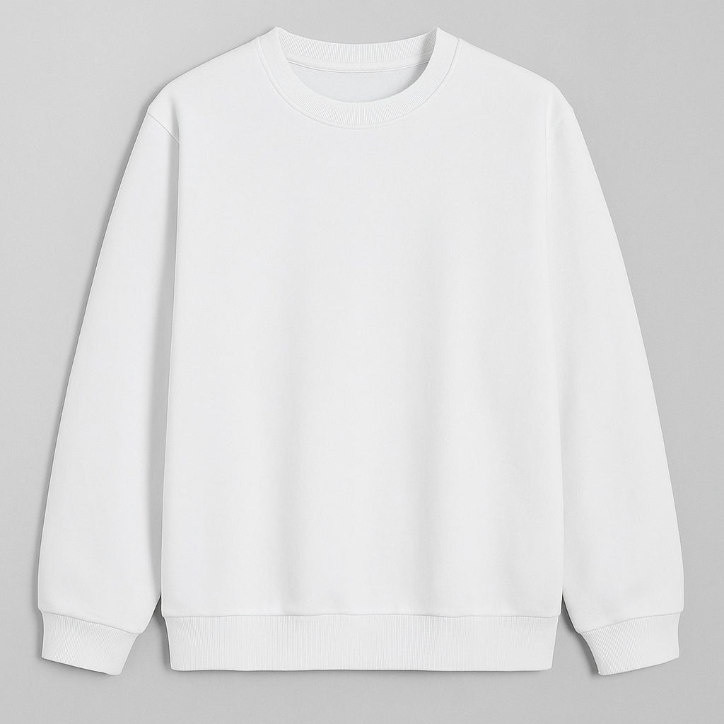 moletom branco sem capuz