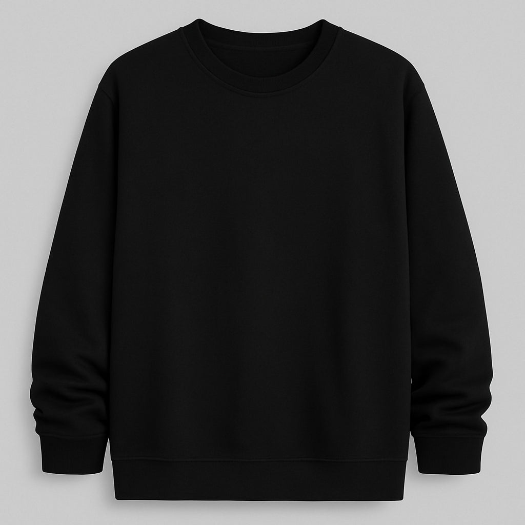 moletom preto sem capuz